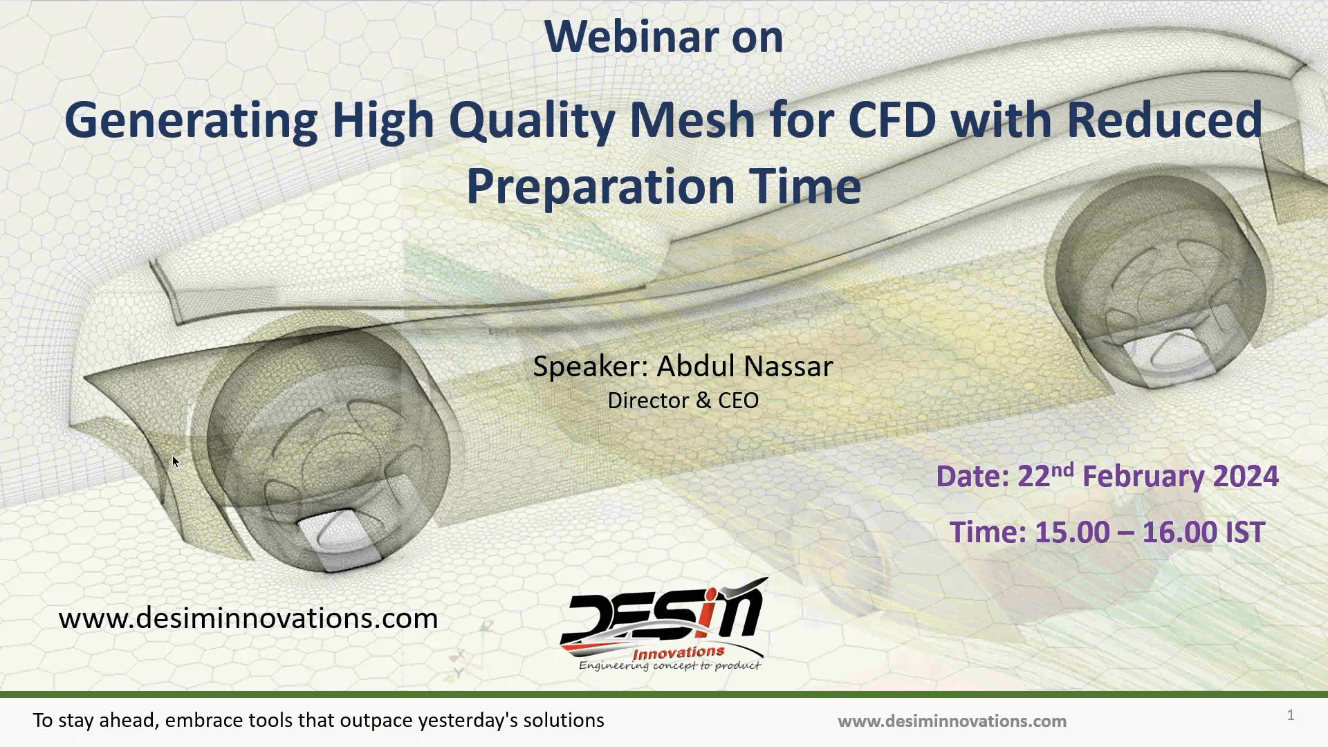 Master CFD Preprocessing: Generate High-Quality Mesh with Reduced Preparation Time